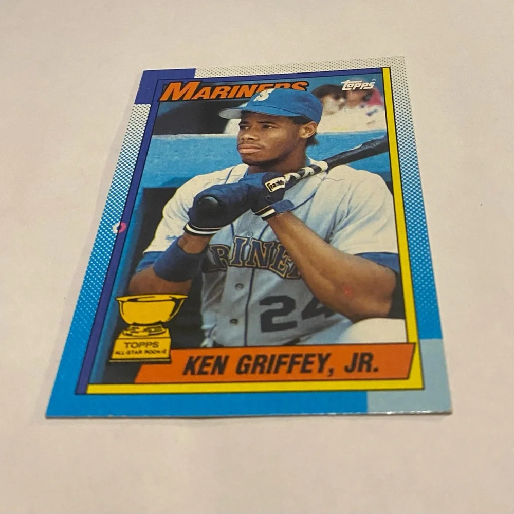Ken Griffey Jr. 1990 Topps Error Baseball Card # 336 Vintage Collectible